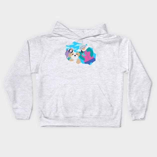 Cori Gwynnifer and Flurry Kids Hoodie by frankrruggiero